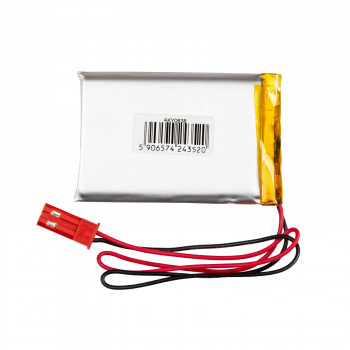 Akyga AKY0638 LP603450 Li-Po-accu 3,7 V 1200 mAh met PCM, JST 2,54 mm 2-pin stekker, 100 mm kabel