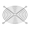 Akyga AK-CA-26 ventilatorrooster voor 120-mm-behuizingsventilator, verchroomd staal, zilver