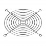 Akyga AK-CA-26 ventilatorrooster voor 120-mm-behuizingsventilator, verchroomd staal, zilver