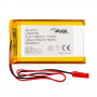 Akyga AKY0107 LP503759 Li-Po-accu 3,7 V 1350 mAh met PCM, JST 2,54 mm 2-pin stekker, 150 mm kabel