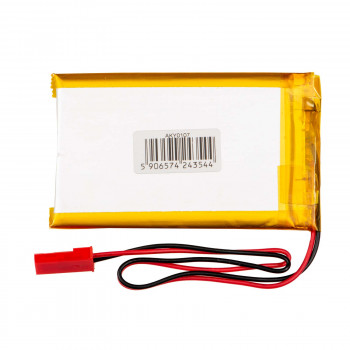 Akyga AKY0107 LP503759 Li-Po-accu 3,7 V 1350 mAh met PCM, JST 2,54 mm 2-pin stekker, 150 mm kabel