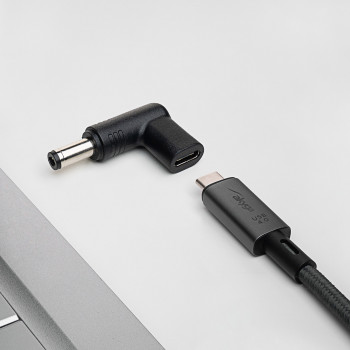 Akyga AK-ND-C02 oplaadadapter USB-C naar DC 5,5 x 2,1 mm voor notebooks, 18,5-20 V, 100 W