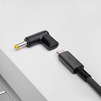 Akyga AK-ND-C03 oplaadadapter USB-C naar DC 4,8 x 1,7 mm voor notebooks, 18,5-20 V, 100 W