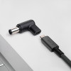 Akyga AK-ND-C07 oplaadadapter USB-C naar DC 7,4 x 5,0 mm + pin voor notebooks, 18,5-20 V, 100 W, voor HP