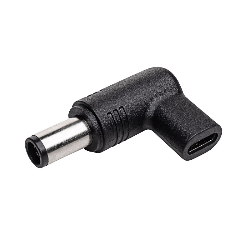 Akyga AK-ND-C07 oplaadadapter USB-C naar DC 7,4 x 5,0 mm + pin voor notebooks, 18,5-20 V, 100 W, voor HP