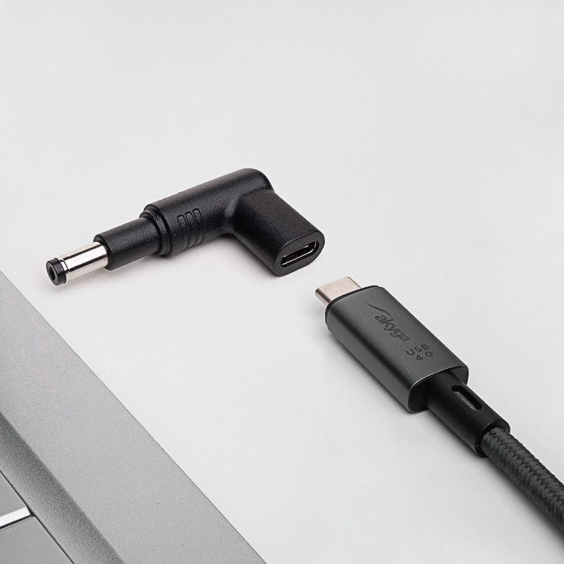 Akyga AK-ND-C13 oplaadadapter USB-C naar DC 4,8 x 1,7 mm voor notebooks, 18,5-20 V, 100 W