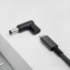 Akyga AK-ND-C14 oplaadadapter USB-C naar DC 6,5 x 4,4 mm + pin voor notebooks, 18,5-20 V, 100 W