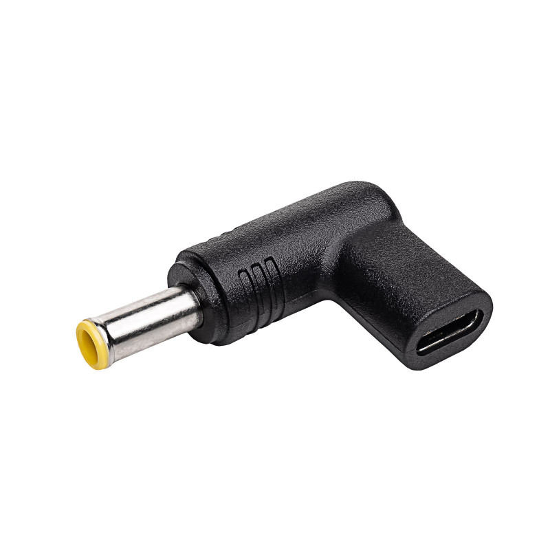 Akyga AK-ND-C16 oplaadadapter USB-C naar DC 5,5 x 3,0 mm + pin voor notebooks, 18,5-20 V, 100 W