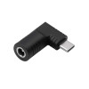 Akyga AK-ND-D07 adapter DC 5,5 x 2,1 mm naar USB-C PD voor notebookvoedingen, 65 W, voor HP