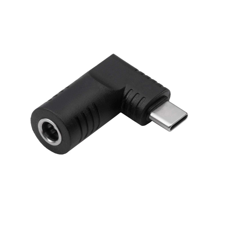 Akyga AK-ND-D08 adapter DC 5,5 x 1,7 mm naar USB-C PD voor notebookvoedingen, 65 W, voor Dell