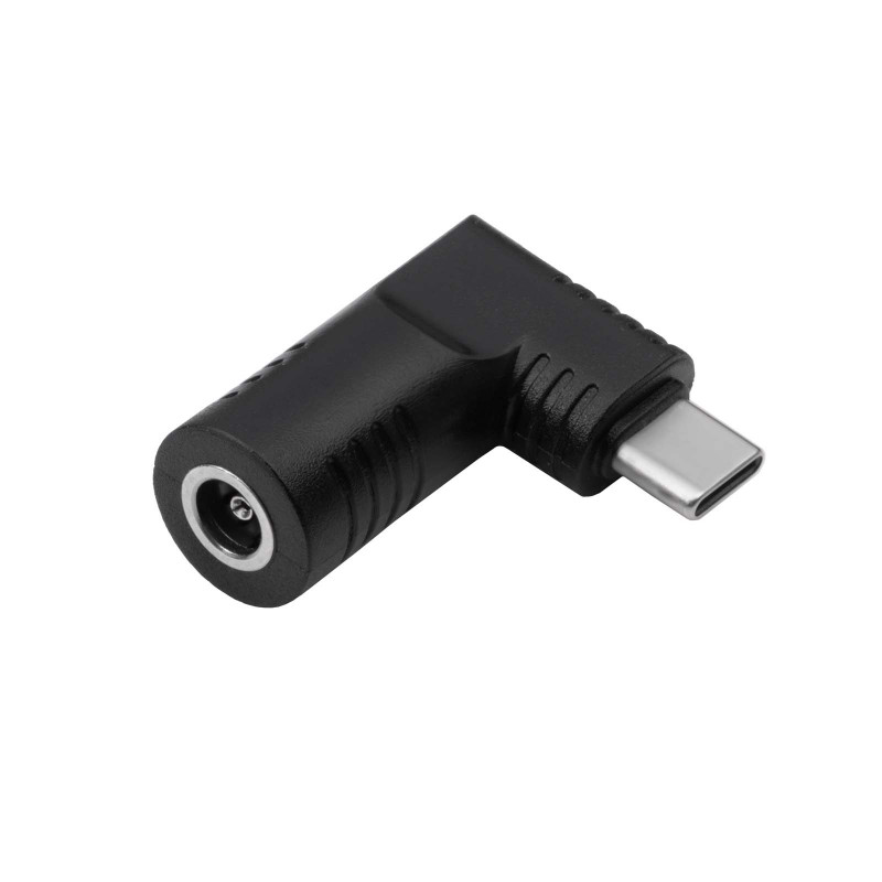 Akyga AK-ND-D09 adapter DC 5,5 x 3,0 mm + pin naar USB-C PD voor notebookvoedingen, 65 W, voor HP