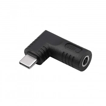 Akyga AK-ND-D10 adapter DC 4,8 x 1,7 mm naar USB-C PD voor notebookvoedingen, 65 W, voor Dell