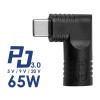 Akyga AK-ND-D12 adapter DC 4,0 x 1,35 mm naar USB-C PD voor notebookvoedingen, 65 W