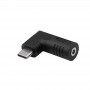 Akyga AK-ND-D17 adapter DC 3,0 x 1,0 mm naar USB-C PD voor notebookvoedingen, 65 W