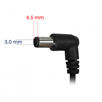 Akyga AK-ND-76 auto-notebookvoeding 19,5 V / 2,31 A, 45 W, 4,5 x 3,0 mm + pin, voor HP