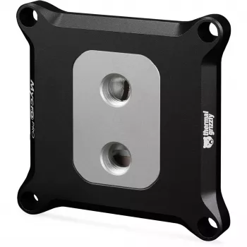 Thermal Grizzly Mycro Pro Stainless Steel cpu-koeler, Intel 1700/1851, zwart/zilver