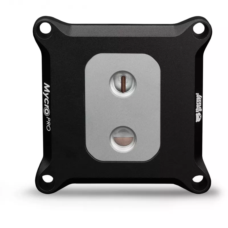 Thermal Grizzly Mycro Pro Stainless Steel cpu-koeler, Intel 1700/1851, zwart/zilver