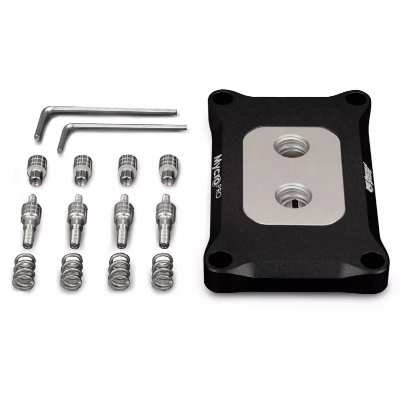 Thermal Grizzly Mycro Pro Stainless Steel cpu-koeler, AMD AM4/AM5, zwart/zilver