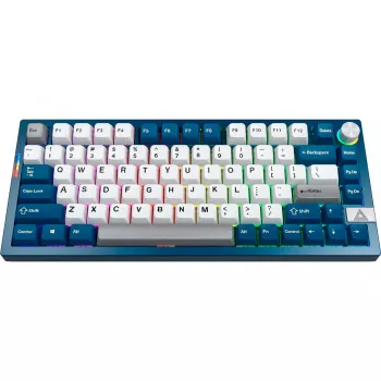 Montech MK PRO 75 toetsenbord, DE-indeling, Gateron G Pro 3.0 Brown, blauw/wit