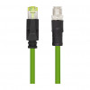 LogiLink CQM035S industriële patchkabel, Cat.6A, PUR, M12 X-coded naar RJ45, 1 m