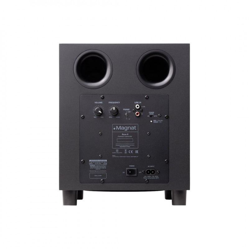 Magnat Base 8 actieve subwoofer, zwart