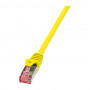 LogiLink CQ2027S PrimeLine CAT6 S/FTP PIMF patchkabel, 0,5 m, RJ45, geel