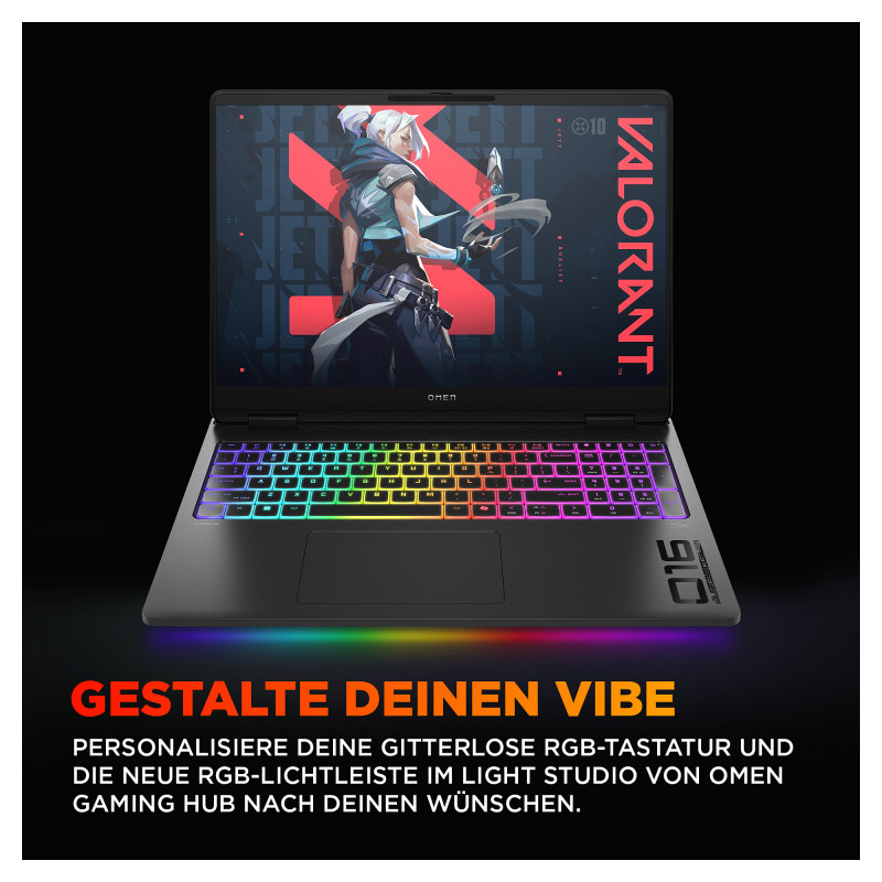 HP Omen MAX 16-ak0693ng BJ0V6EA#ABD laptop, AMD Ryzen AI 9 HX 375, 32 GB RAM, 1 TB SSD, NVIDIA GeForce RTX 5070 Ti