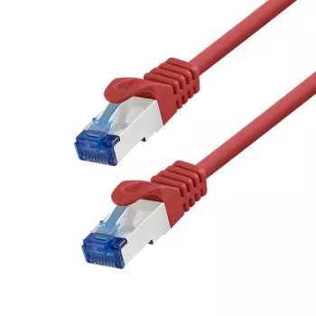 LogiLink CP4014S Cat.6A S/FTP patchkabel, CCA, LSZH, 0,25 m, rood