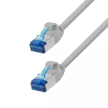 LogiLink CP5002S Cat.6A S/FTP patchkabel, LSZH, SlimLine, 0,15 m, grijs