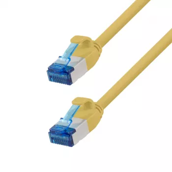 LogiLink CP5027S Cat.6A S/FTP SlimLine patchkabel, LSZH, 0,5 m, geel
