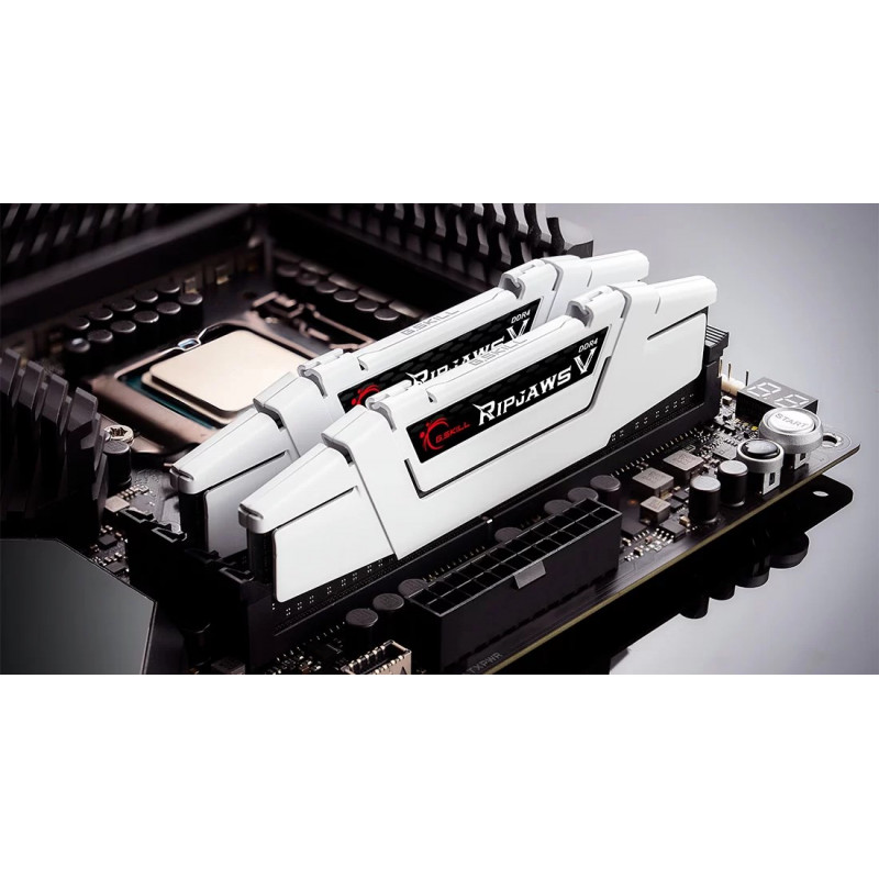 G.Skill Ripjaws V F4-3200C16D-16GVWB DDR4-3200 geheugenkit, 16 GB (2 x 8 GB), CL16, wit