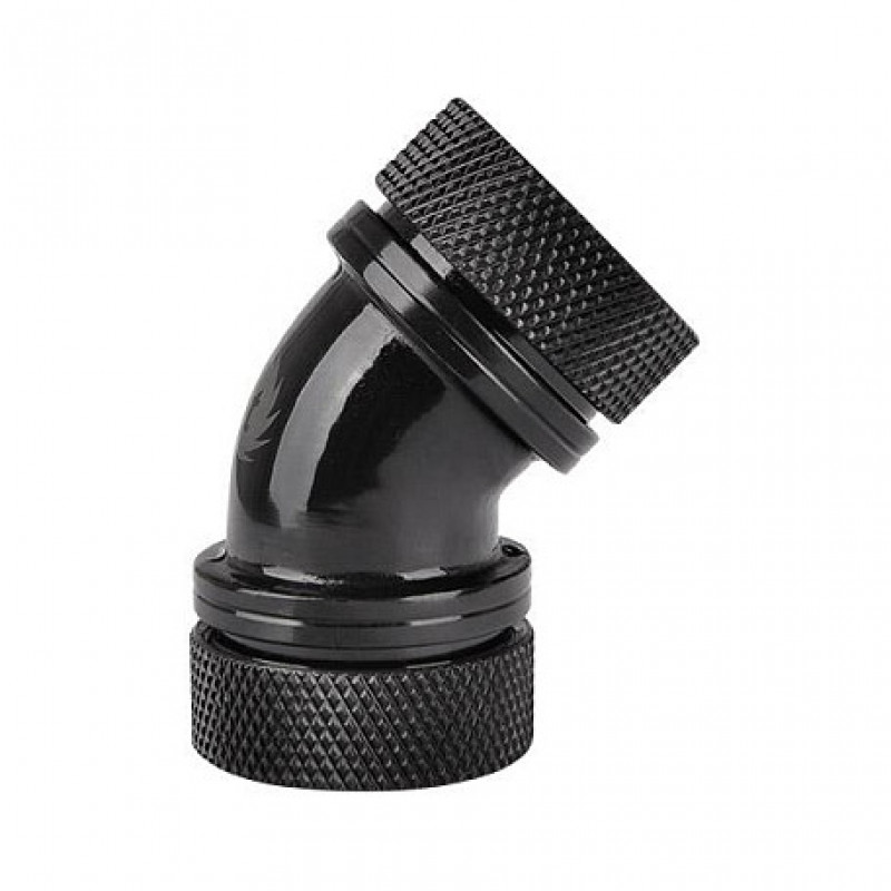Thermaltake Pacific PETG 45° koppeling met dubbele klemming, buitendiameter 16 mm, G1/4, zwart (CL-W098-CA00BL-A)