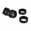 Thermaltake Pacific PETG 45° koppeling met dubbele klemming, buitendiameter 16 mm, G1/4, zwart (CL-W098-CA00BL-A)