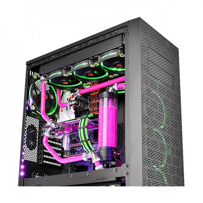 Thermaltake Pacific PETG 45° koppeling met dubbele klemming, buitendiameter 16 mm, G1/4, zwart (CL-W098-CA00BL-A)