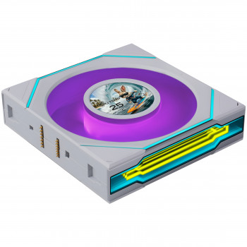 Lian Li UNI FAN SL-INF LCD FLEX Wireless behuizingsventilator, ARGB en LCD, Reverse Blade, 120 mm, wit