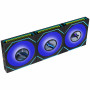 Lian Li UNI FAN SL-INF LCD FLEX Wireless behuizingsventilatoren (3 st.) met controller, ARGB en LCD, Reverse Blade, 120 mm, zwart