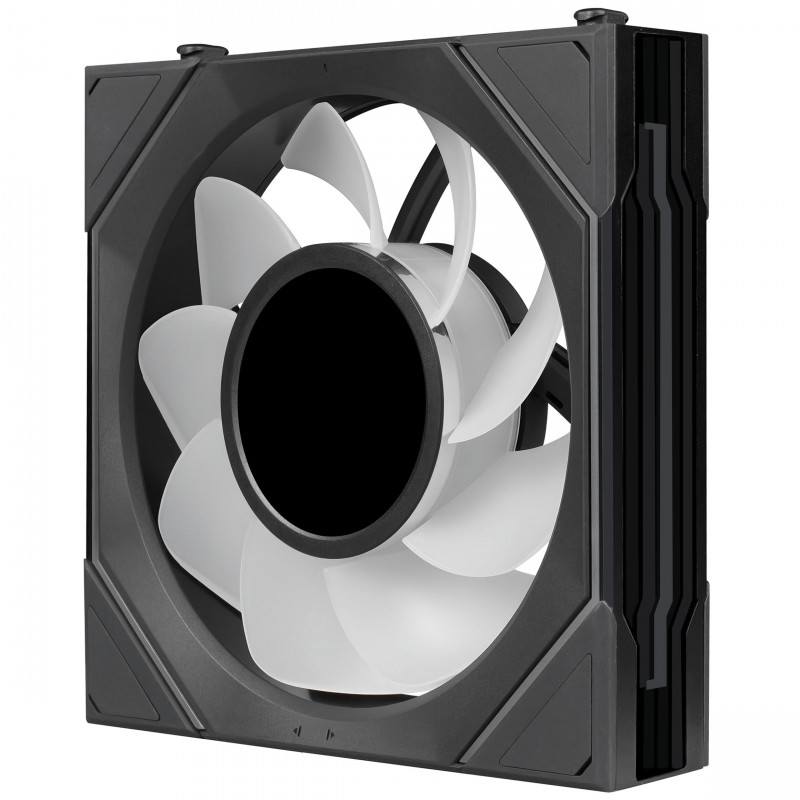 Lian Li UNI FAN SL-INF LCD FLEX Wireless behuizingsventilatoren (3 st.) met controller, ARGB en LCD, Reverse Blade, 120 mm, zwart