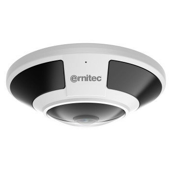 Ernitec Saturn Pro 12MP fisheye beveiligingscamera, 15 m, PoE, IP66, IK10, NDAA