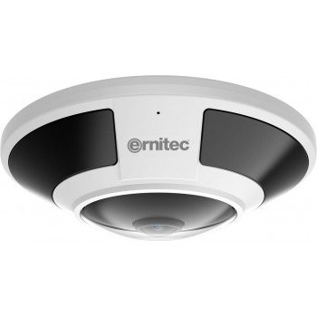 Ernitec Saturn Pro 12MP fisheye beveiligingscamera, 15 m, PoE, IP66, IK10, NDAA