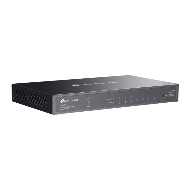 TP-Link SG2008P (TL-SG2008P) JetStream 8-poorts Gigabit smart switch met 4 PoE+-poorten