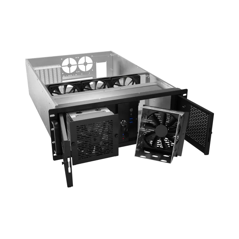 Lanberg SC01-6504-12B serverbehuizing, E-ATX 650/12, 19 inch, 4U