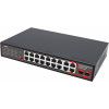 Getfort GF-120G-16P-240 PoE-switch, 16 x 10/100 PoE + 2 x GE + 2 x SFP, 240 W
