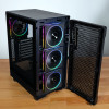 Kolink AM2 ARGB Midi Tower pc-behuizing, ATX, gehard glas, 4x 120 mm ventilatoren inbegrepen, zwart