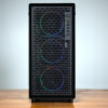 Kolink AM2 ARGB Midi Tower pc-behuizing, ATX, gehard glas, 4x 120 mm ventilatoren inbegrepen, zwart