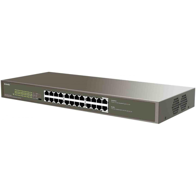 Tenda TEG1124P-24-250W PoE-switch, 24 poorten, 250 W