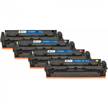 G&G compatibele tonercartridges NT-PH203UBK/UC/UM/UY-B-V5-4-S1 (4 st.), zwart, cyaan, magenta, geel