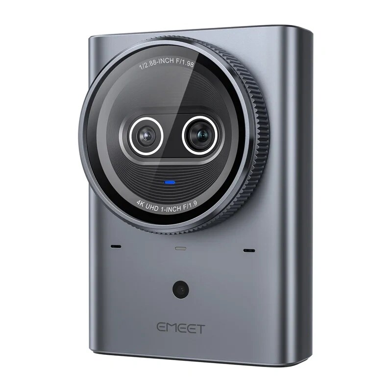 Emeet Prime SE webcam, 4K, dubbele lens