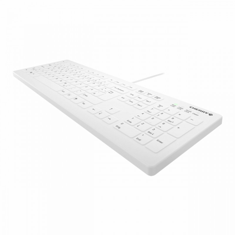 Cherry Contour Active Key AK-C8112-U1-W/EU medisch toetsenbord, bedraad, EU-indeling, wit