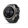 Garmin Fenix 9 Pro inReach smartwatch, 51 mm, titanium behuizing, grafiet/zwarte siliconen band