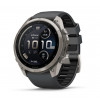 Garmin Fenix 9 Pro inReach smartwatch, 51 mm, titanium behuizing, grafiet/zwarte siliconen band